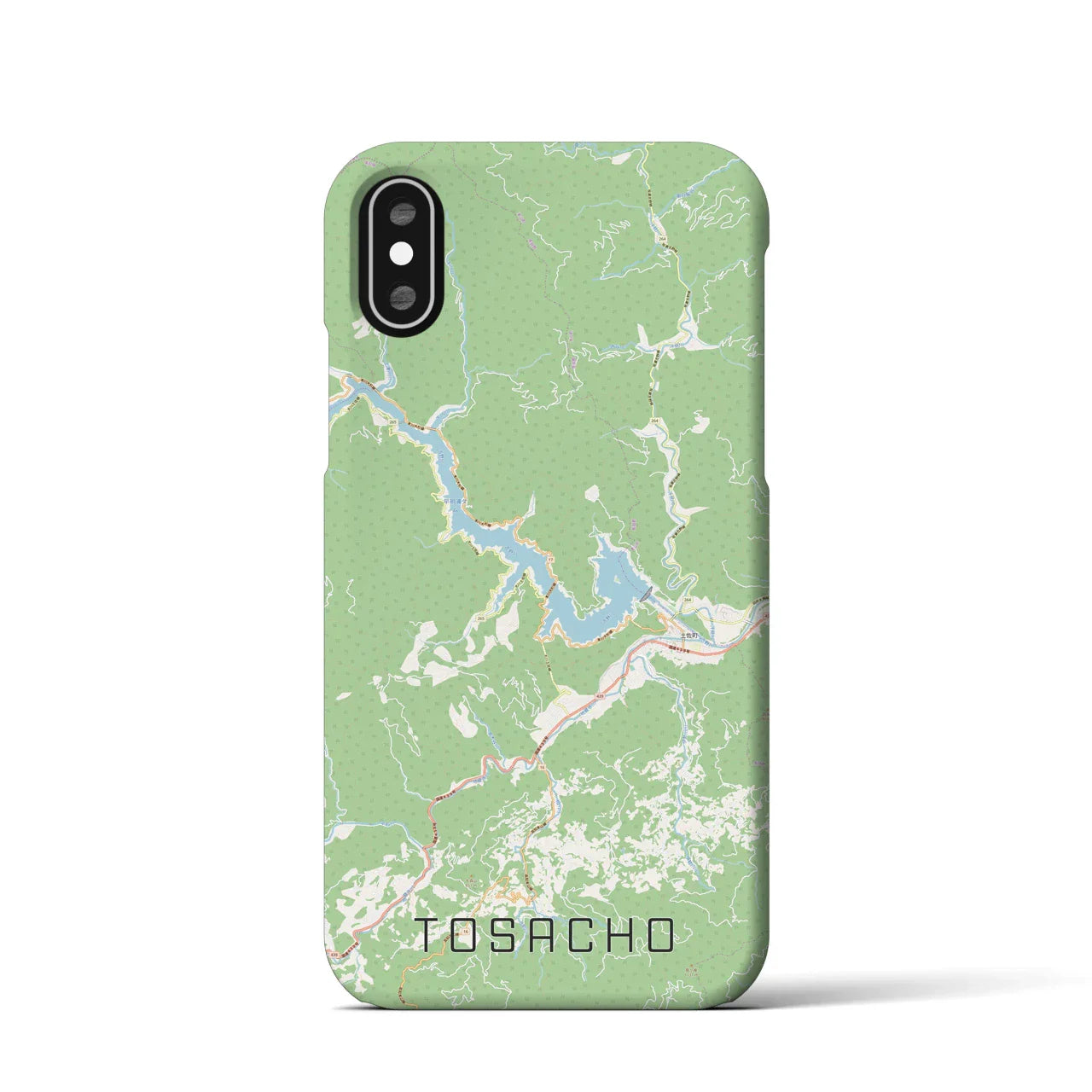【土佐町(高知県)】地図柄iPhoneケース(バックカバータイプ)