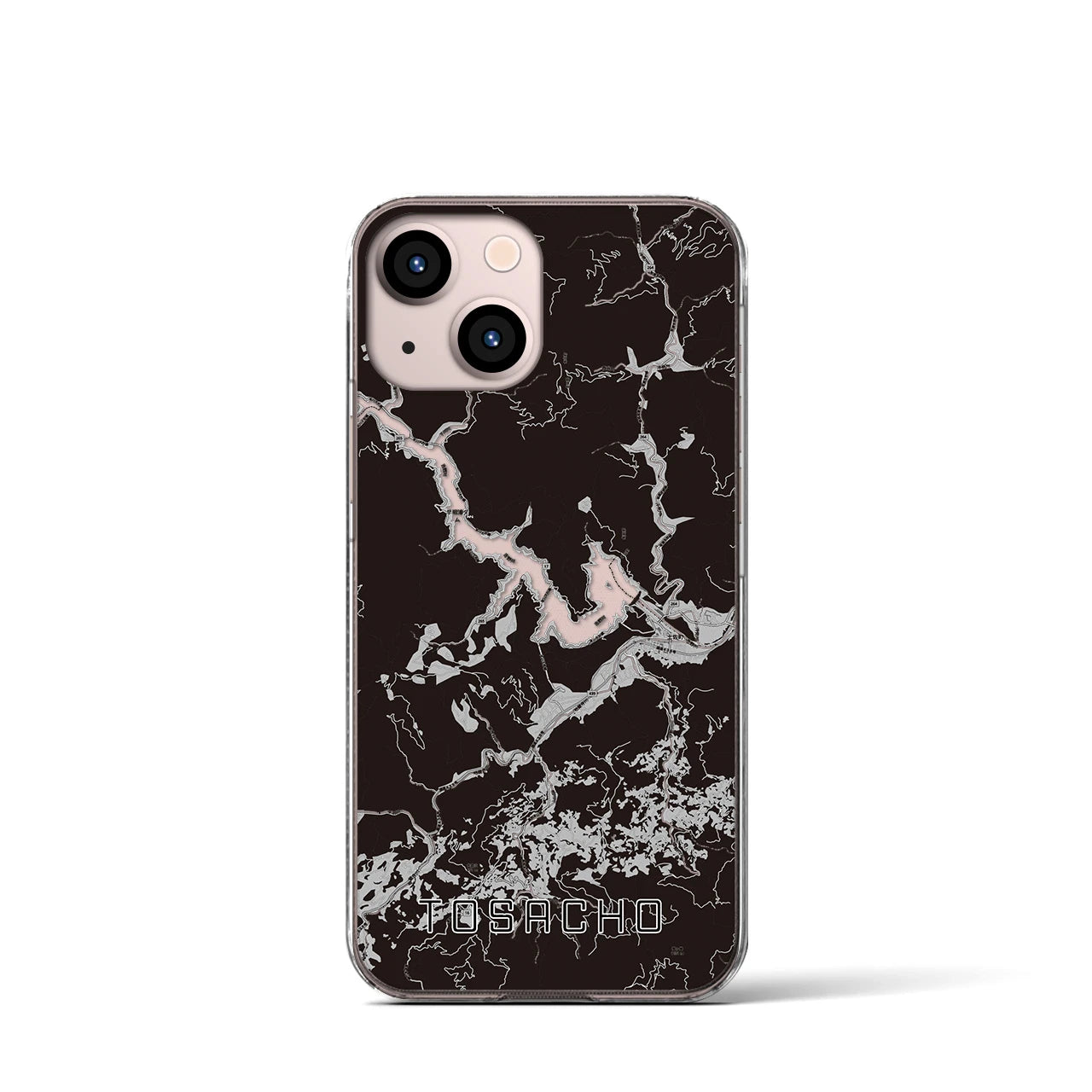 【土佐町(高知県)】地図柄iPhoneケース(クリアタイプ)