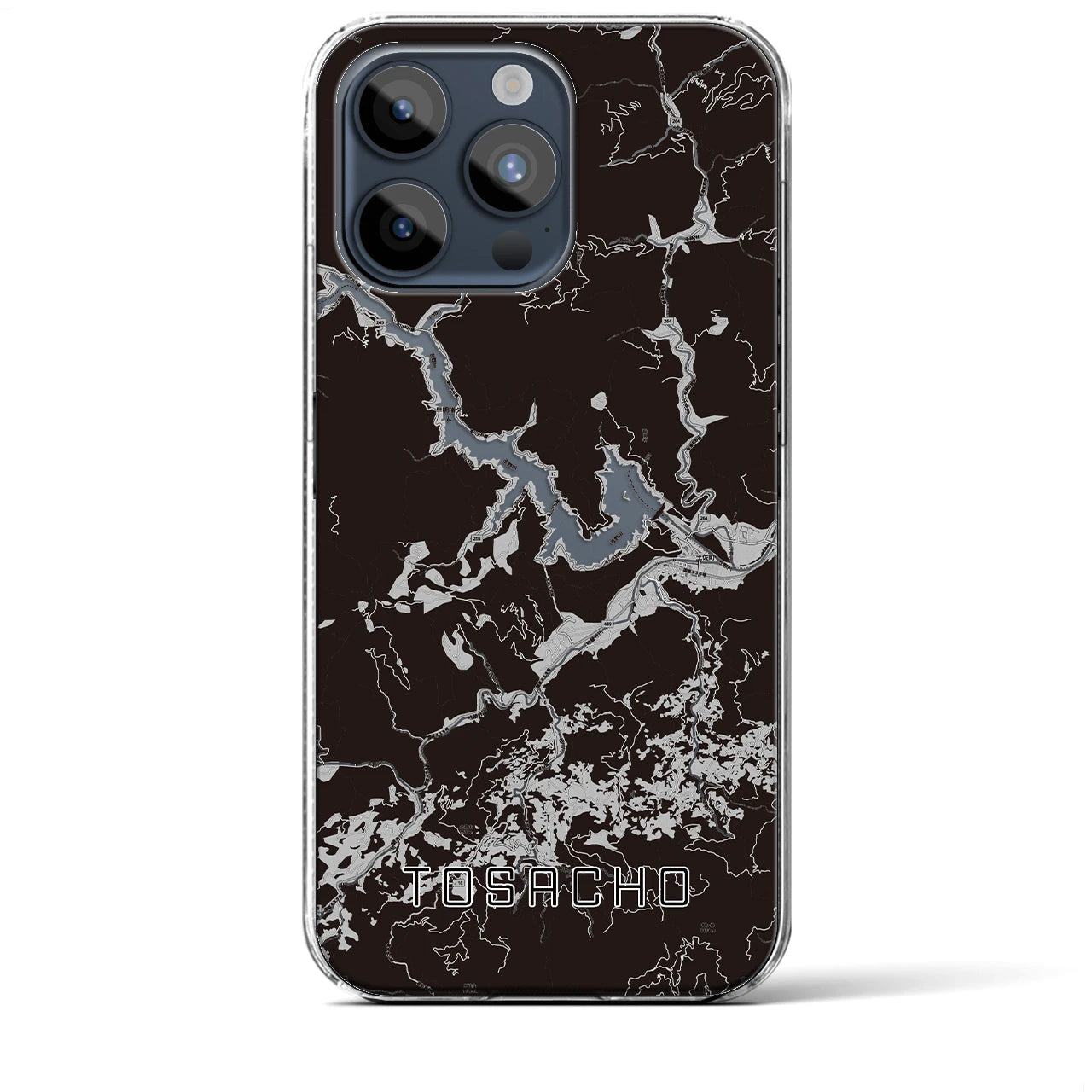 【土佐町(高知県)】地図柄iPhoneケース(クリアタイプ)