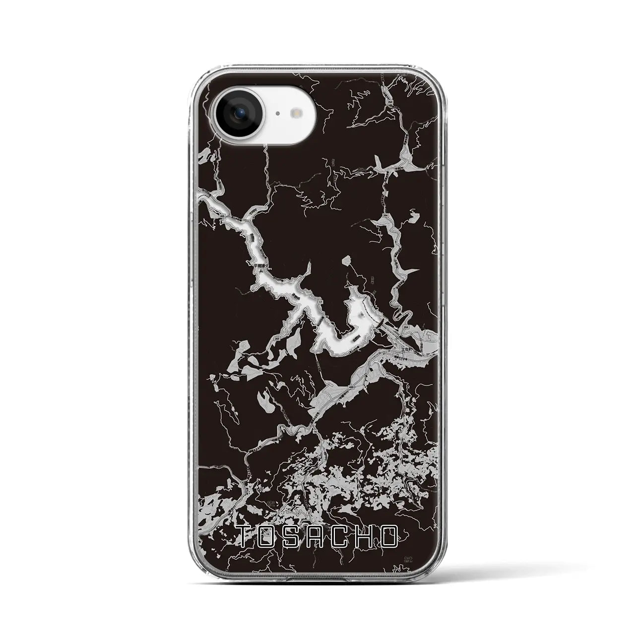 【土佐町(高知県)】地図柄iPhoneケース(クリアタイプ)