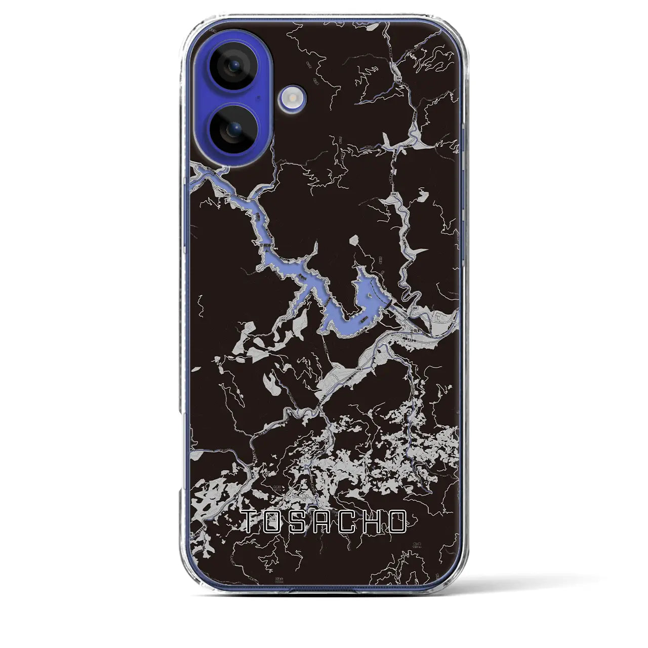 【土佐町(高知県)】地図柄iPhoneケース(クリアタイプ)