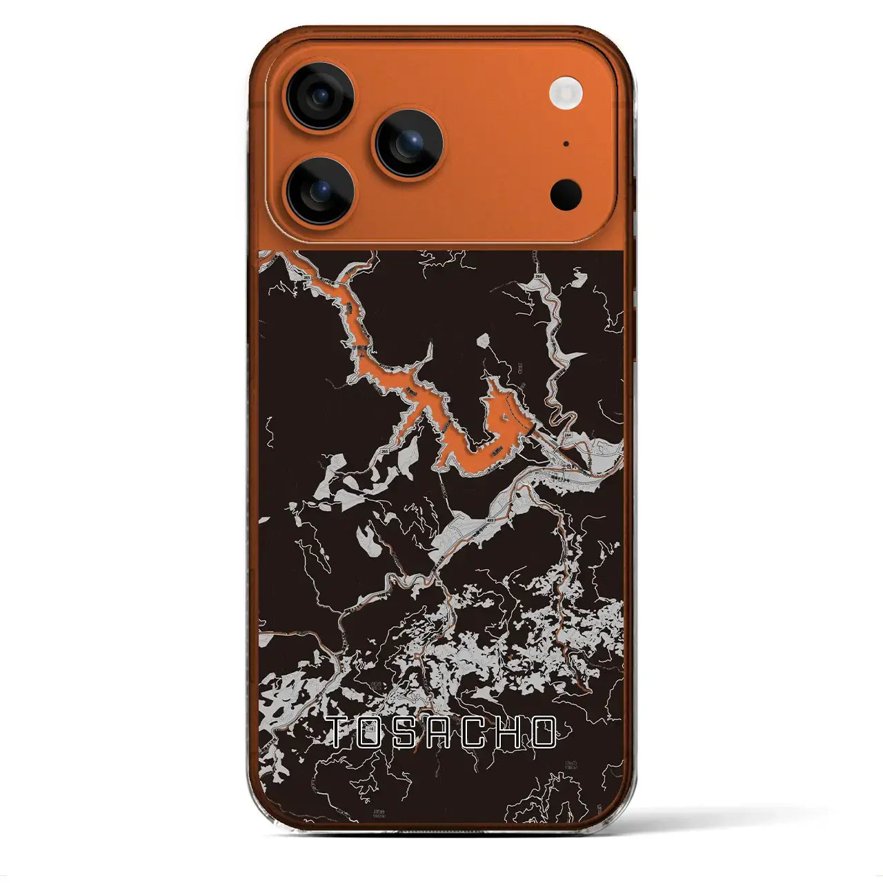 【土佐町(高知県)】地図柄iPhoneケース(クリアタイプ)