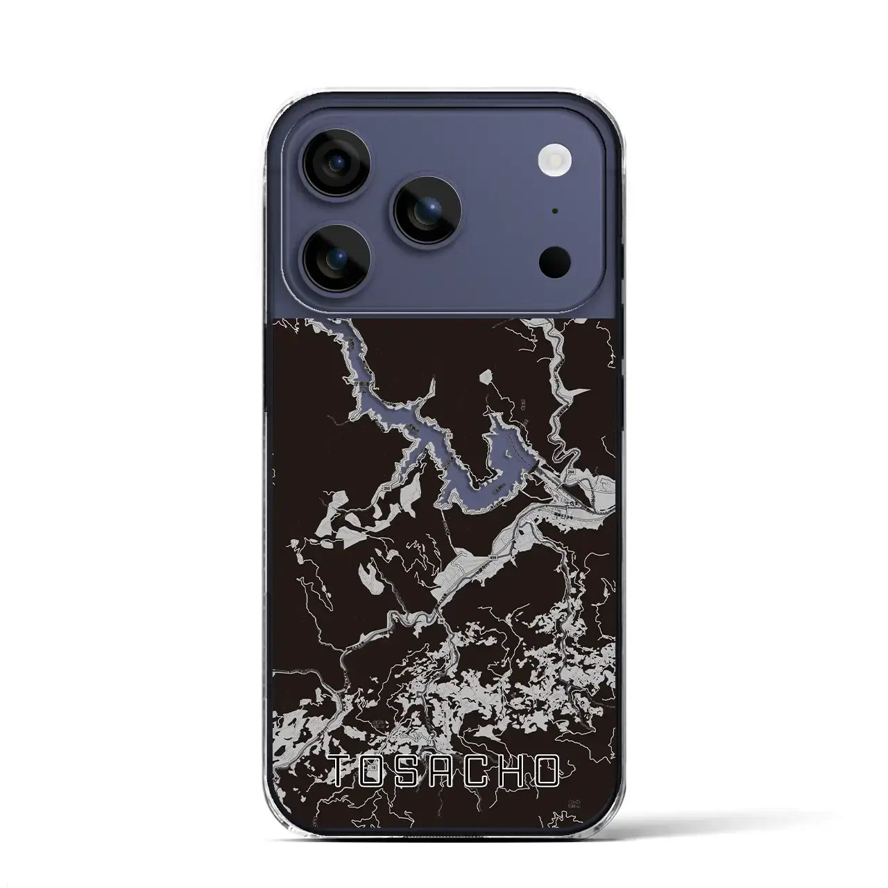 【土佐町(高知県)】地図柄iPhoneケース(クリアタイプ)