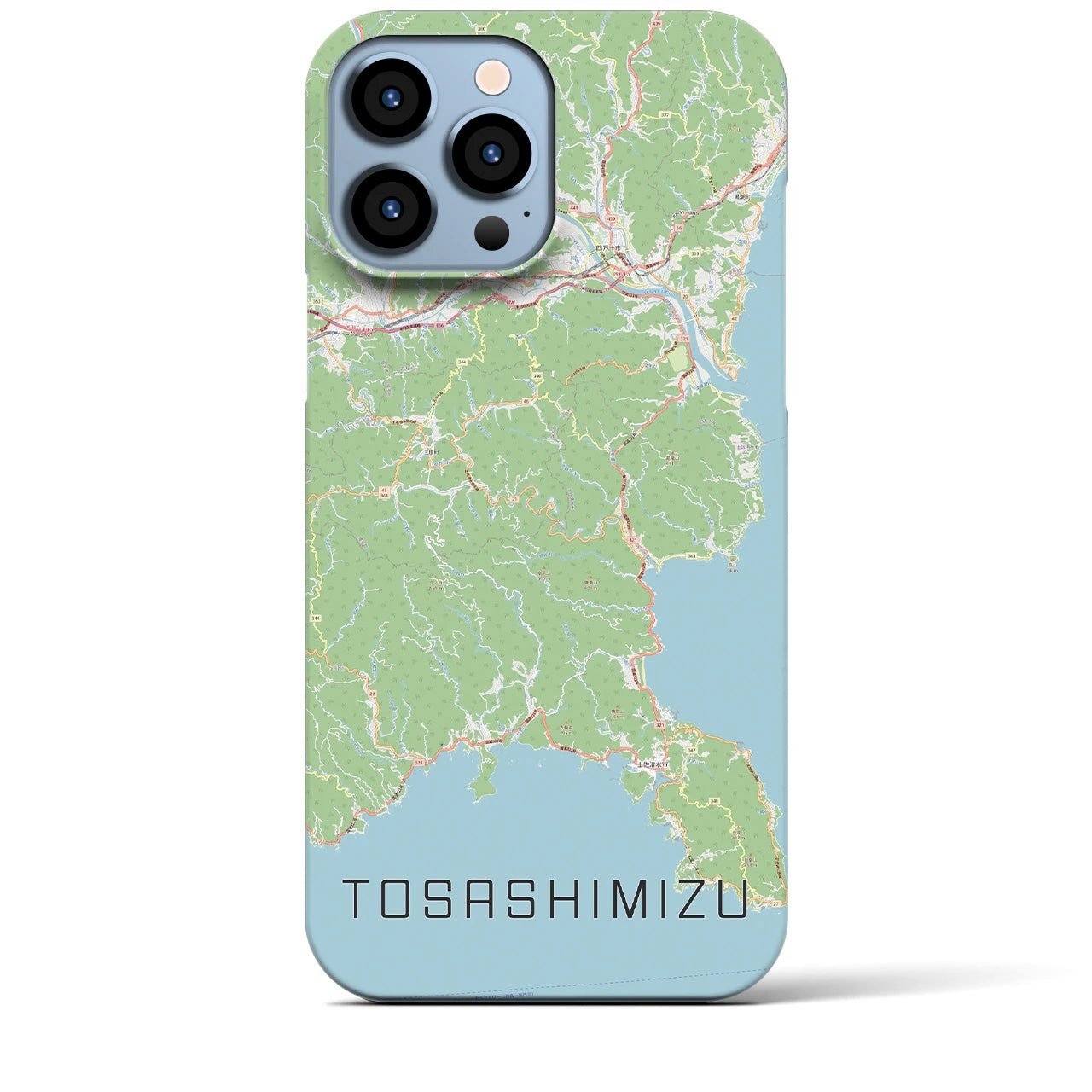 【土佐清水(高知県)】地図柄iPhoneケース(バックカバータイプ)