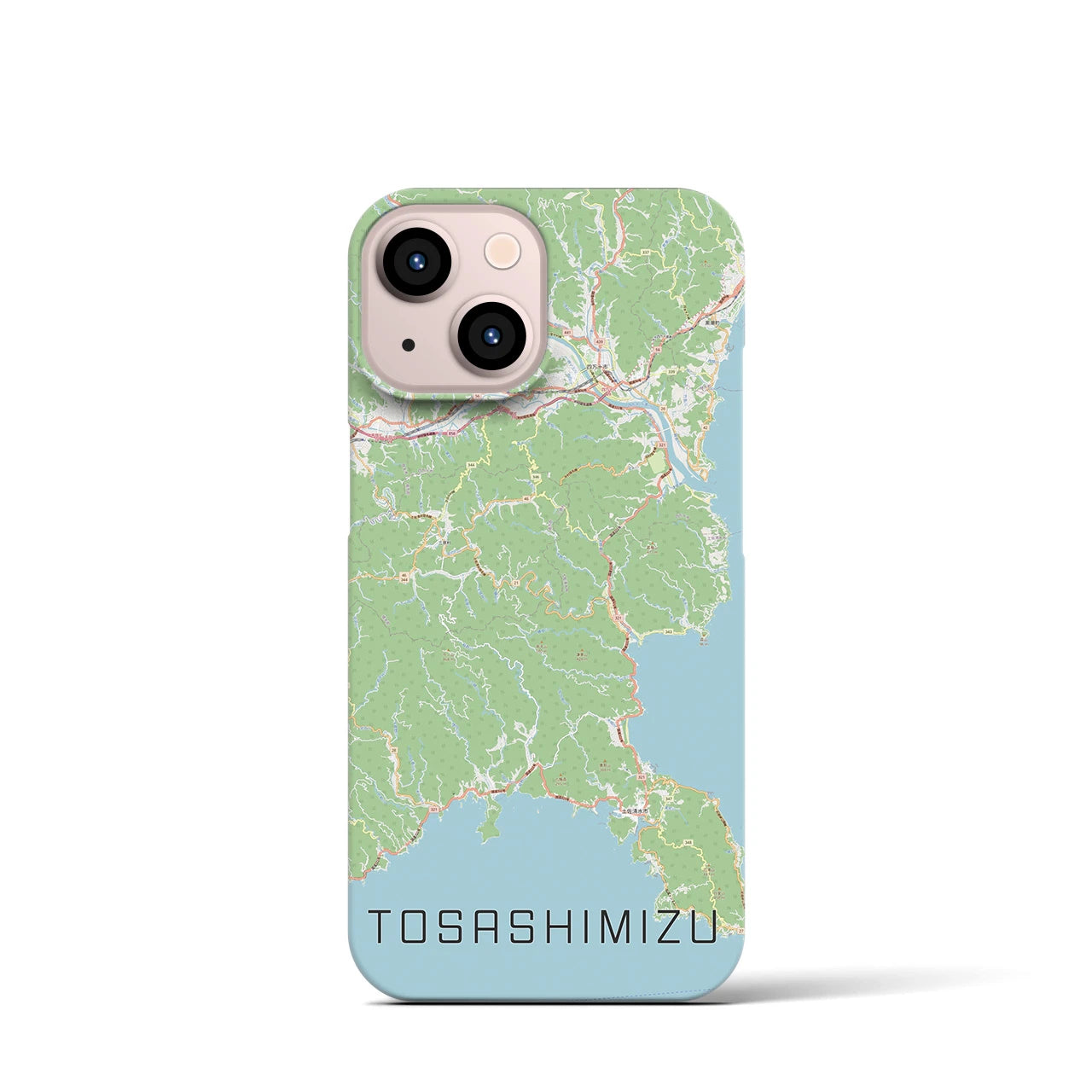 【土佐清水(高知県)】地図柄iPhoneケース(バックカバータイプ)