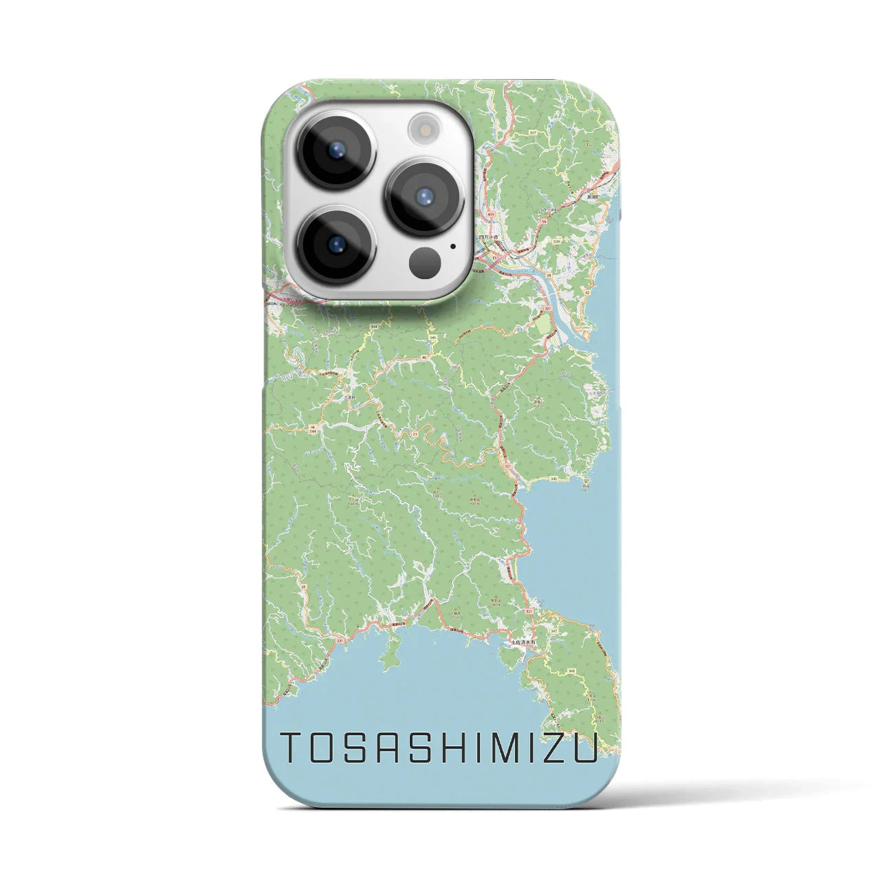 【土佐清水(高知県)】地図柄iPhoneケース(バックカバータイプ)