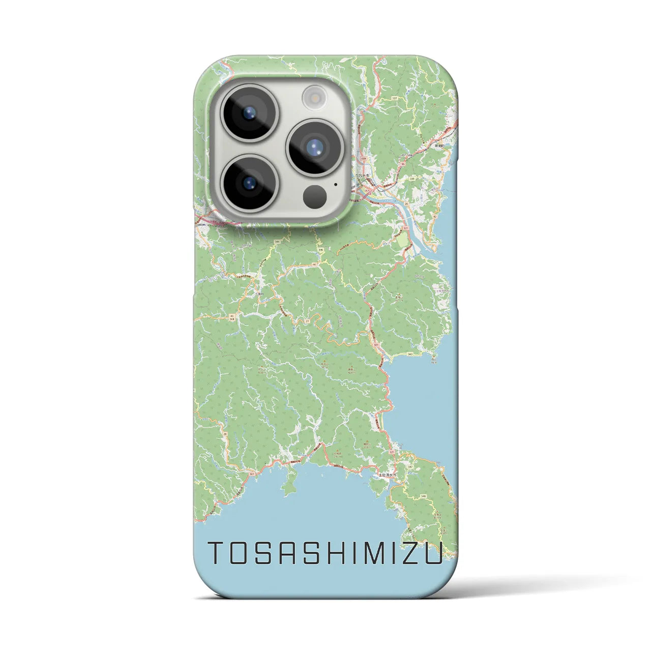 【土佐清水(高知県)】地図柄iPhoneケース(バックカバータイプ)