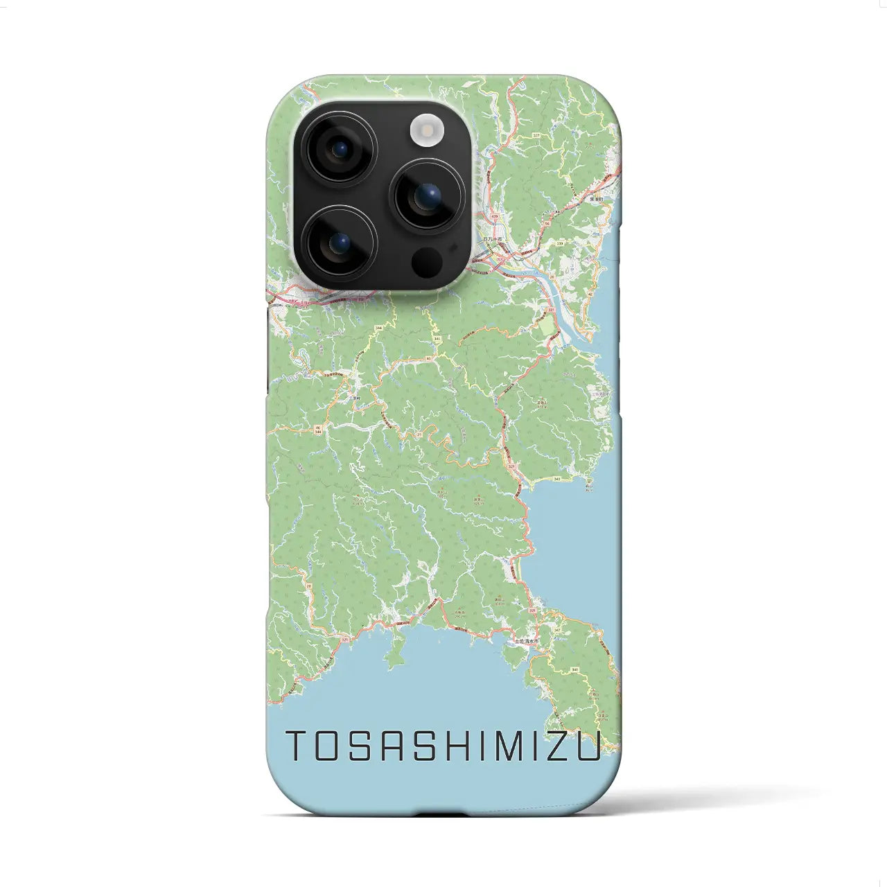 【土佐清水(高知県)】地図柄iPhoneケース(バックカバータイプ)