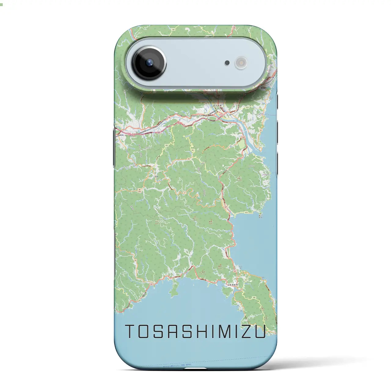 【土佐清水(高知県)】地図柄iPhoneケース(バックカバータイプ)