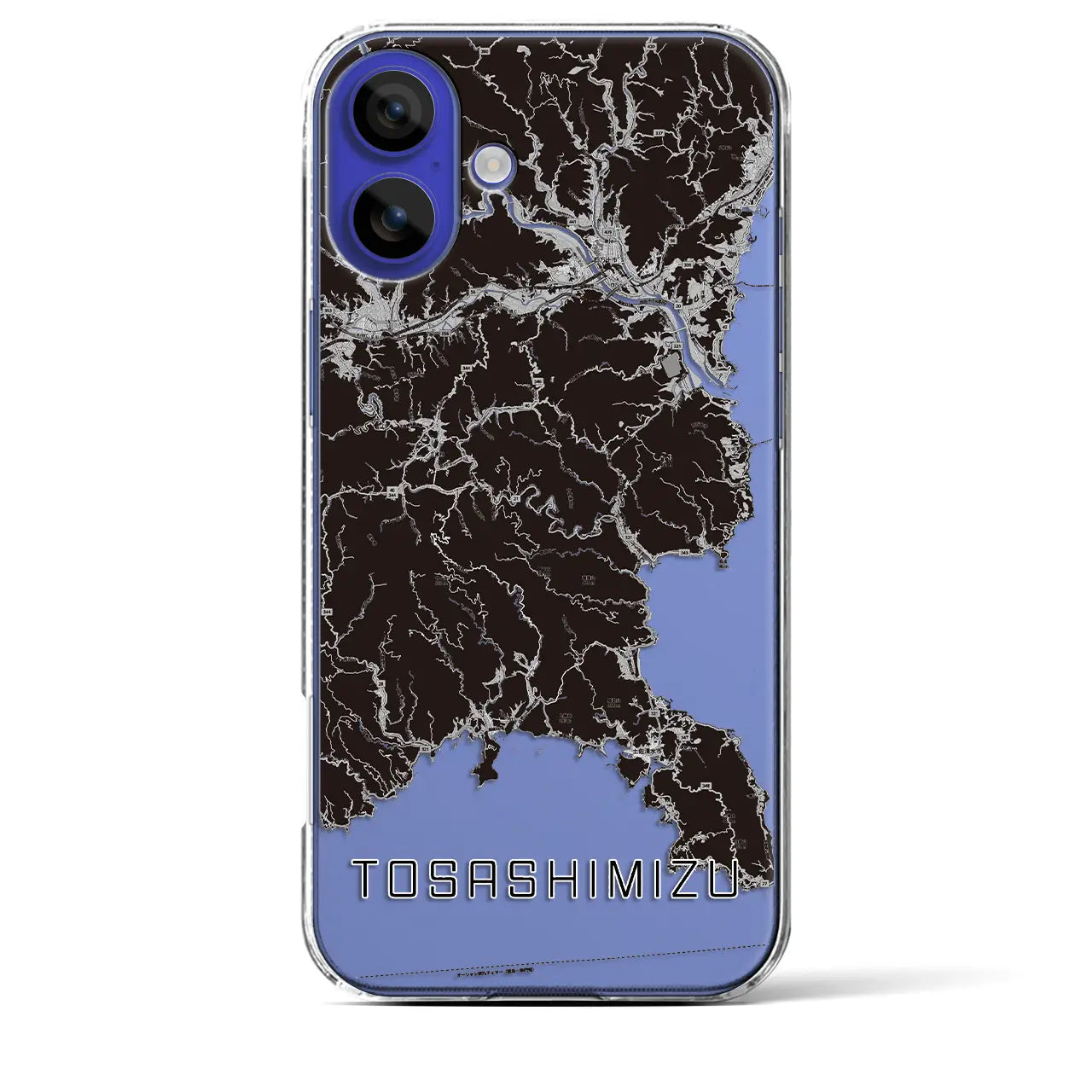 【土佐清水(高知県)】地図柄iPhoneケース(クリアタイプ)