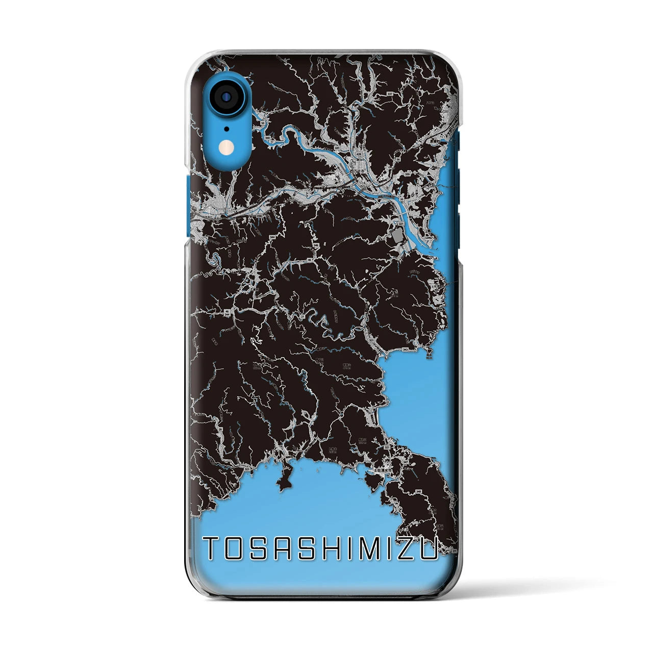 【土佐清水(高知県)】地図柄iPhoneケース(クリアタイプ)