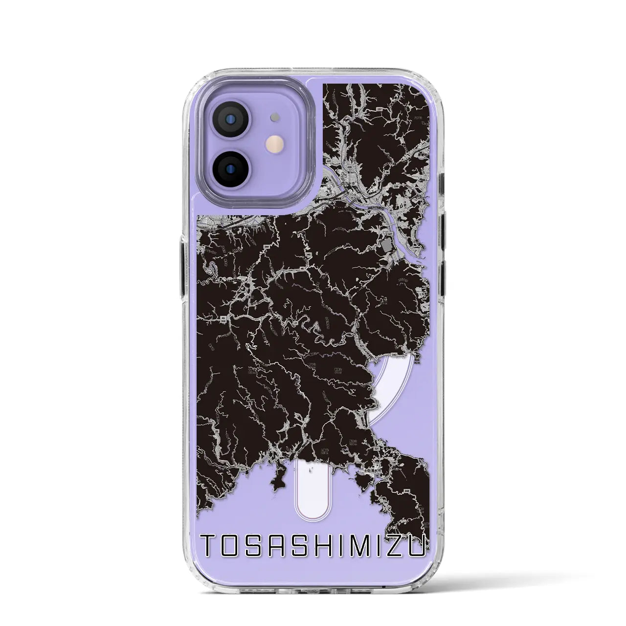 【土佐清水(高知県)】地図柄iPhoneケース(MagSafeタイプ)