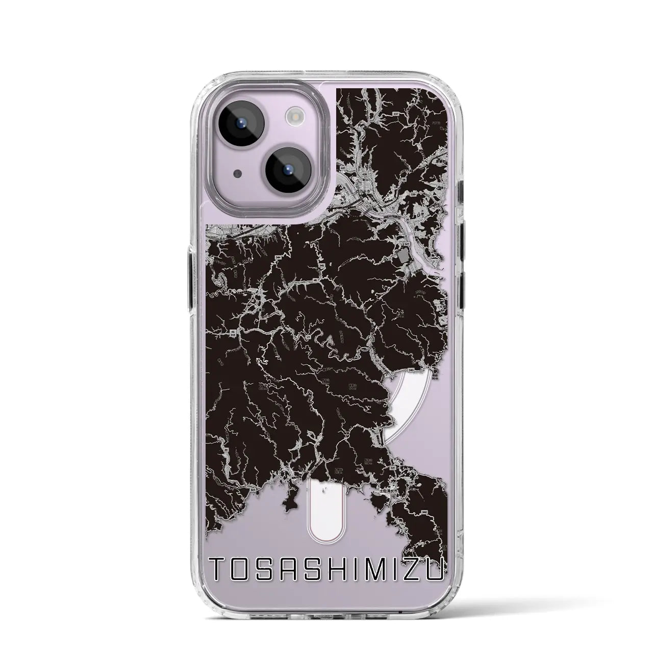 【土佐清水(高知県)】地図柄iPhoneケース(MagSafeタイプ)