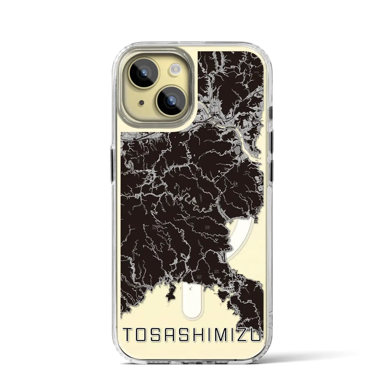【土佐清水(高知県)】地図柄iPhoneケース(MagSafeタイプ)
