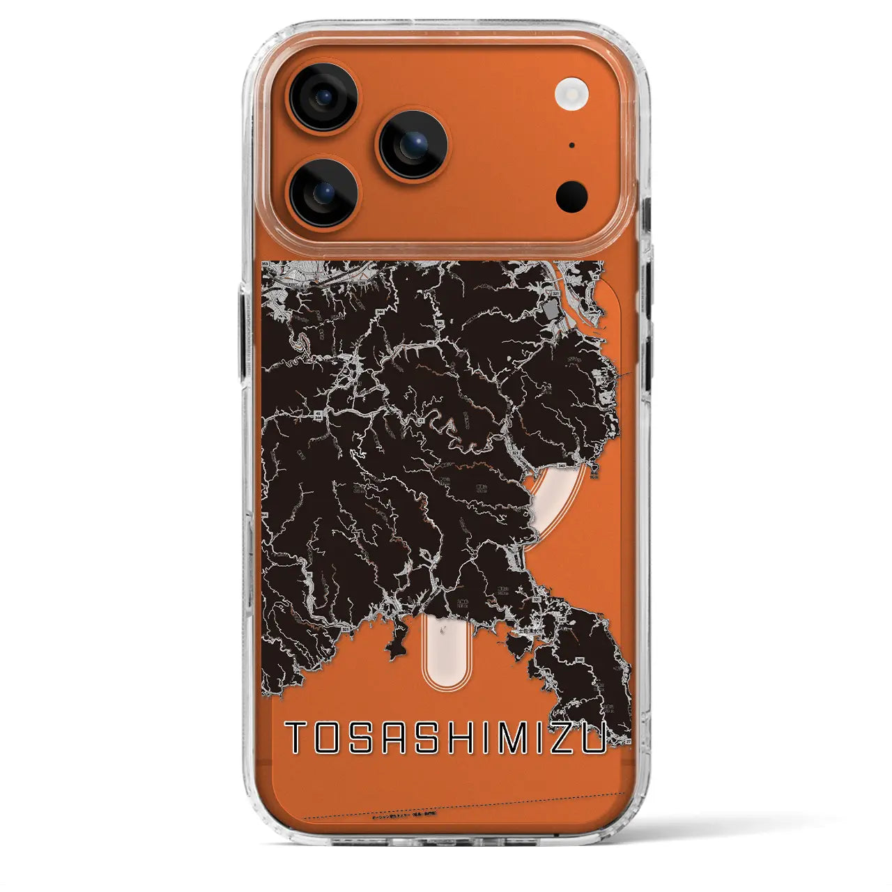 【土佐清水(高知県)】地図柄iPhoneケース(MagSafeタイプ)