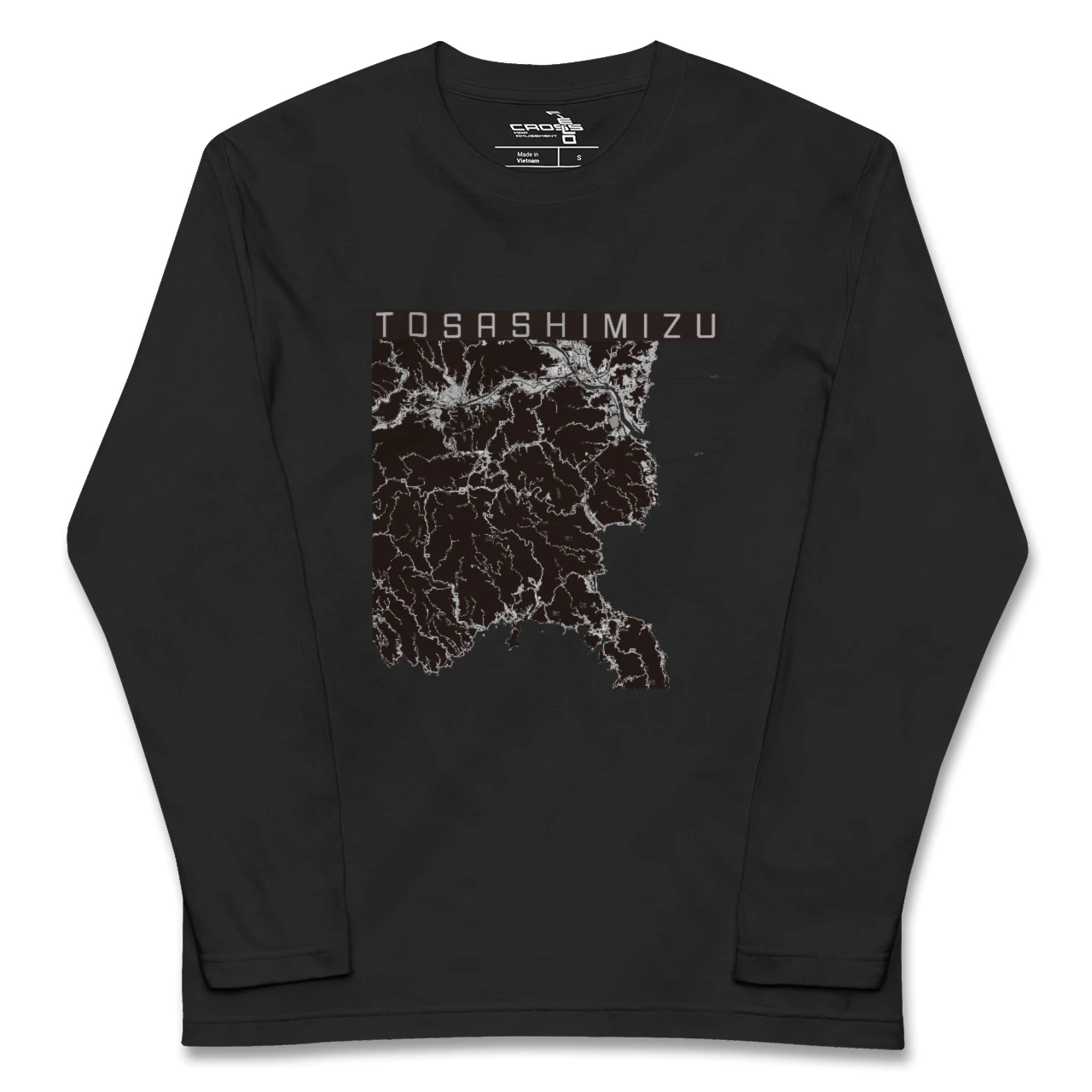 【土佐清水(高知県)】地図柄ロングスリーブTシャツ