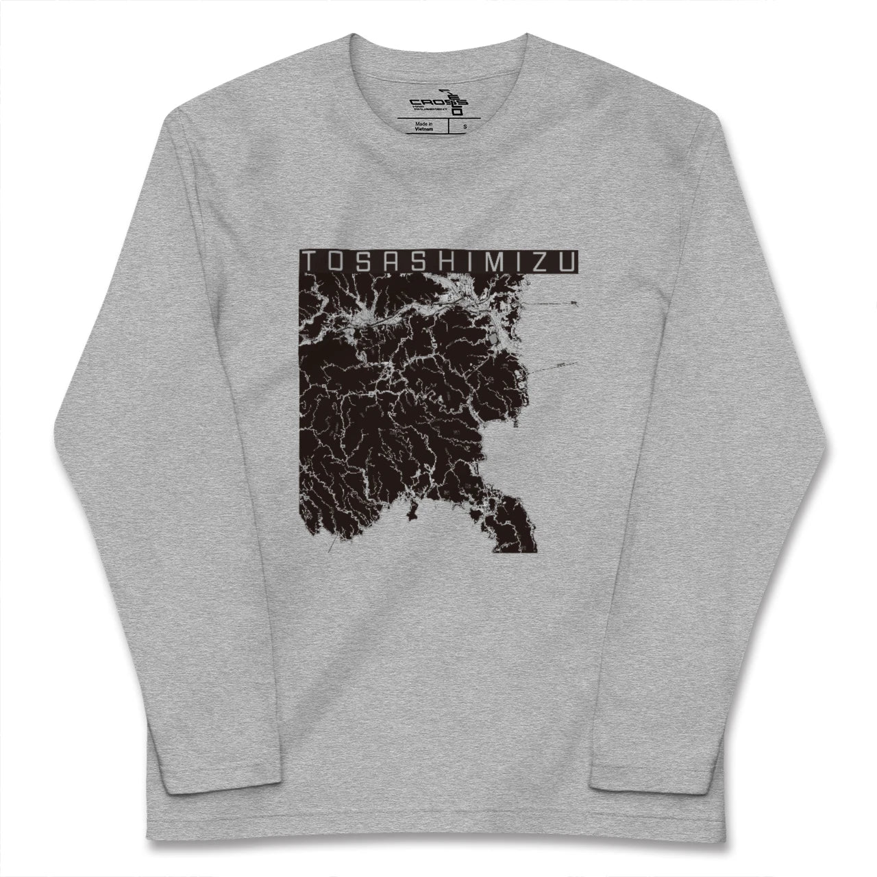 【土佐清水(高知県)】地図柄ロングスリーブTシャツ