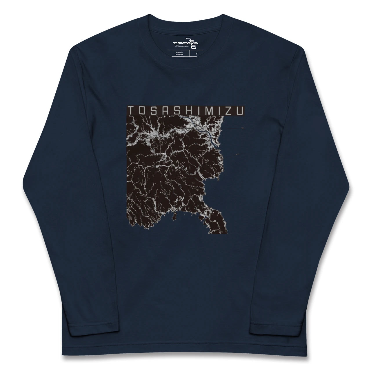 【土佐清水(高知県)】地図柄ロングスリーブTシャツ