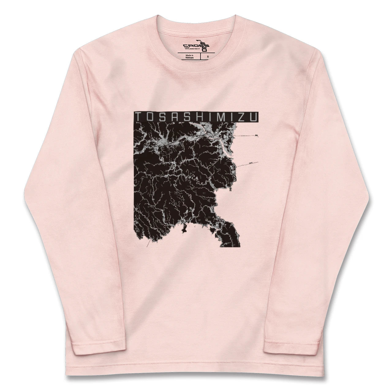 【土佐清水(高知県)】地図柄ロングスリーブTシャツ
