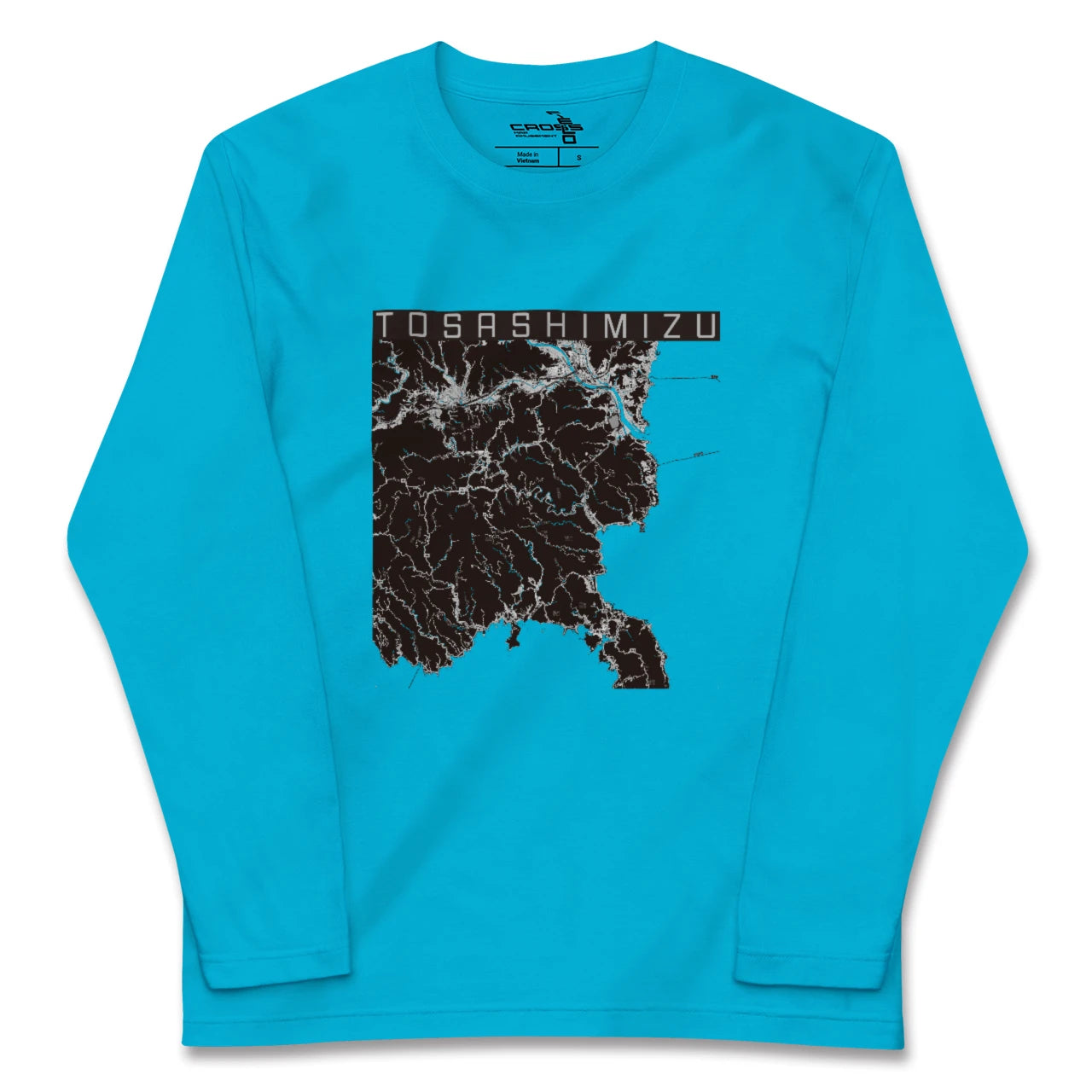 【土佐清水(高知県)】地図柄ロングスリーブTシャツ