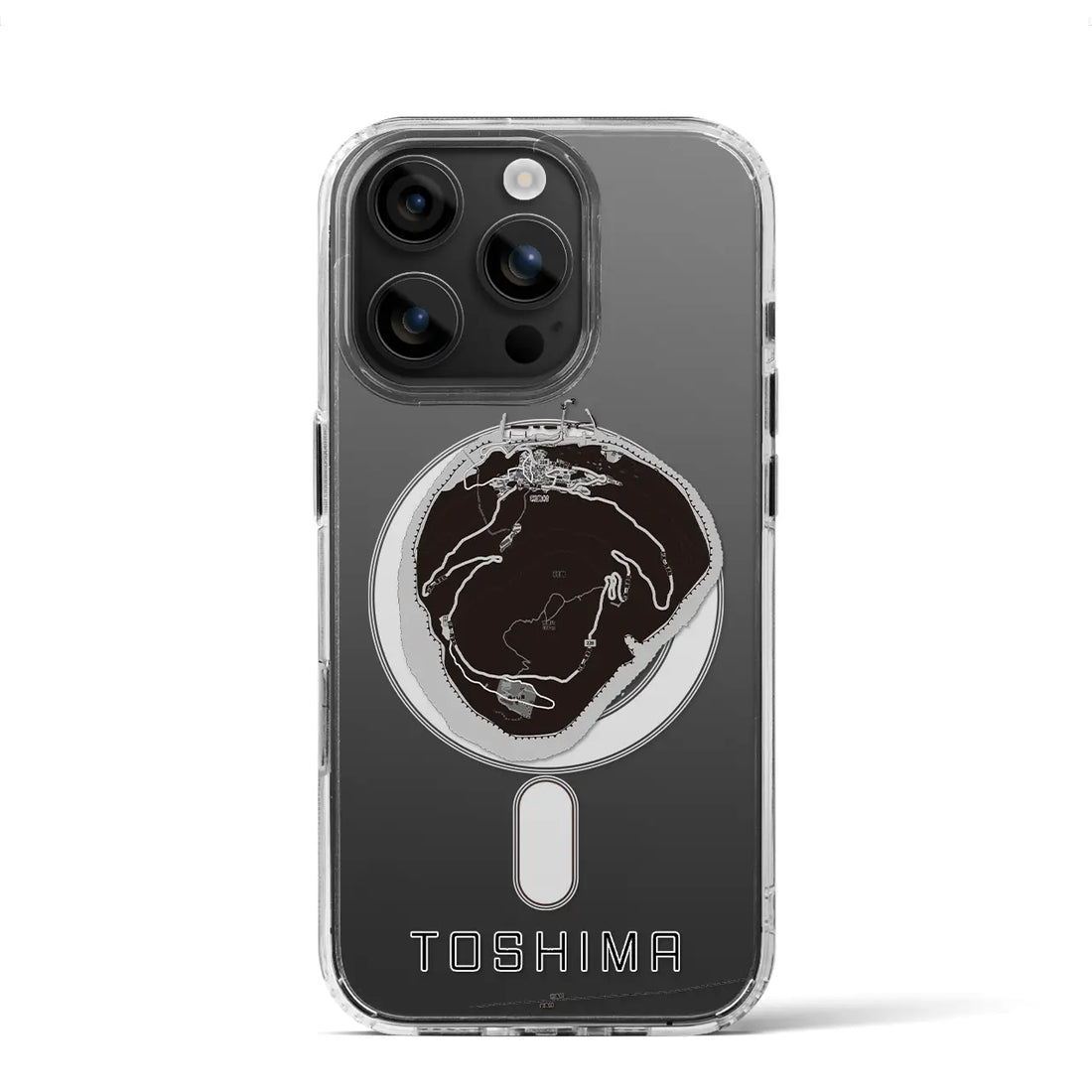 【利島(東京都)】地図柄iPhoneケース(MagSafeタイプ)