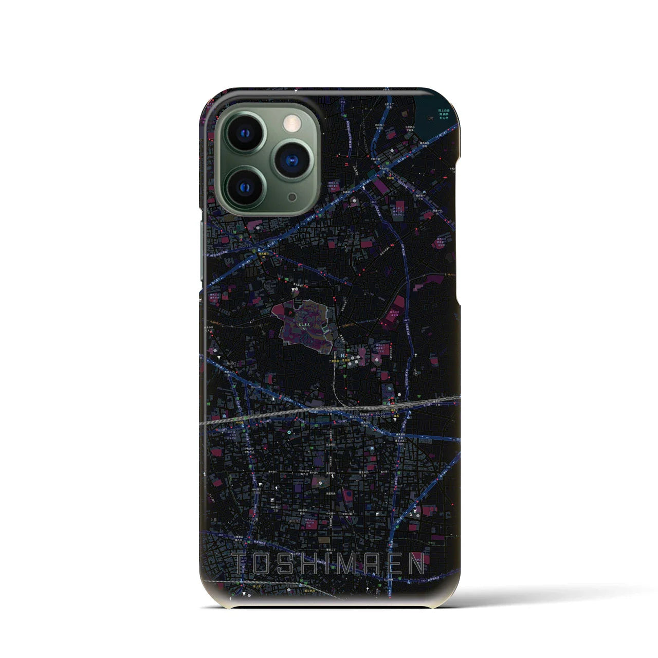 【豊島園(東京都)】地図柄iPhoneケース(バックカバータイプ)