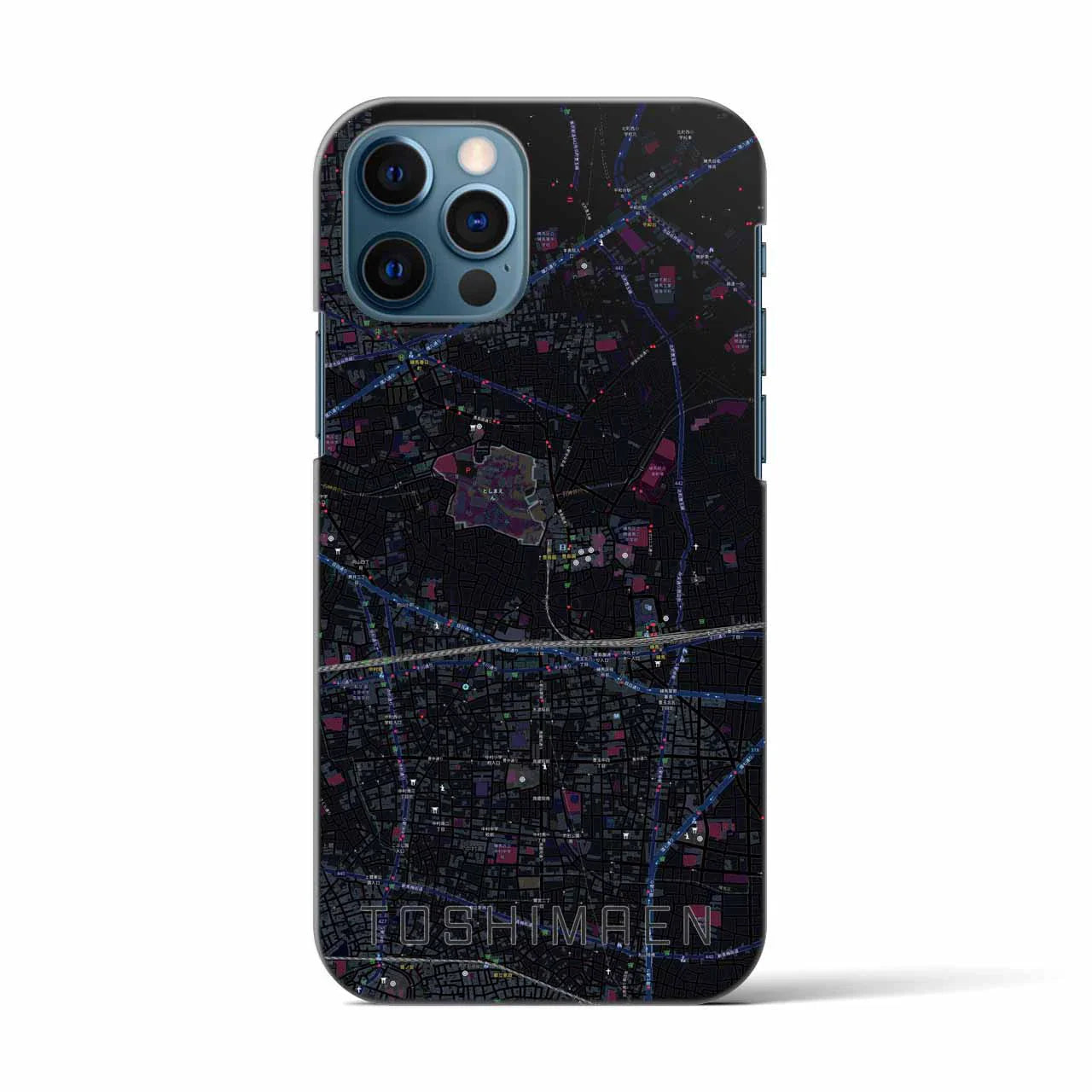 【豊島園(東京都)】地図柄iPhoneケース(バックカバータイプ)