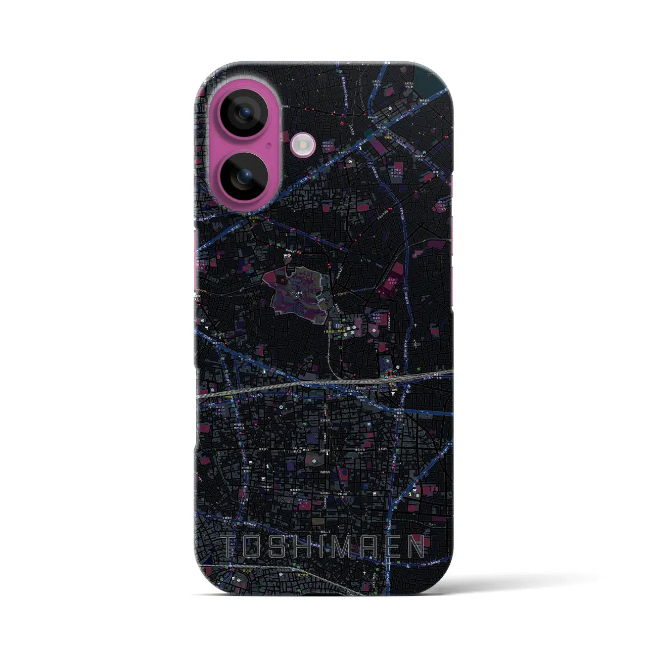 【豊島園(東京都)】地図柄iPhoneケース(バックカバータイプ)