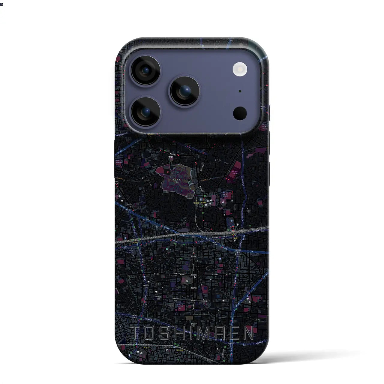 【豊島園(東京都)】地図柄iPhoneケース(バックカバータイプ)