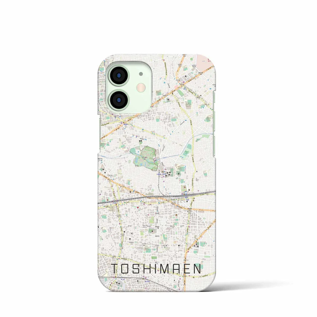 【豊島園(東京都)】地図柄iPhoneケース(バックカバータイプ)