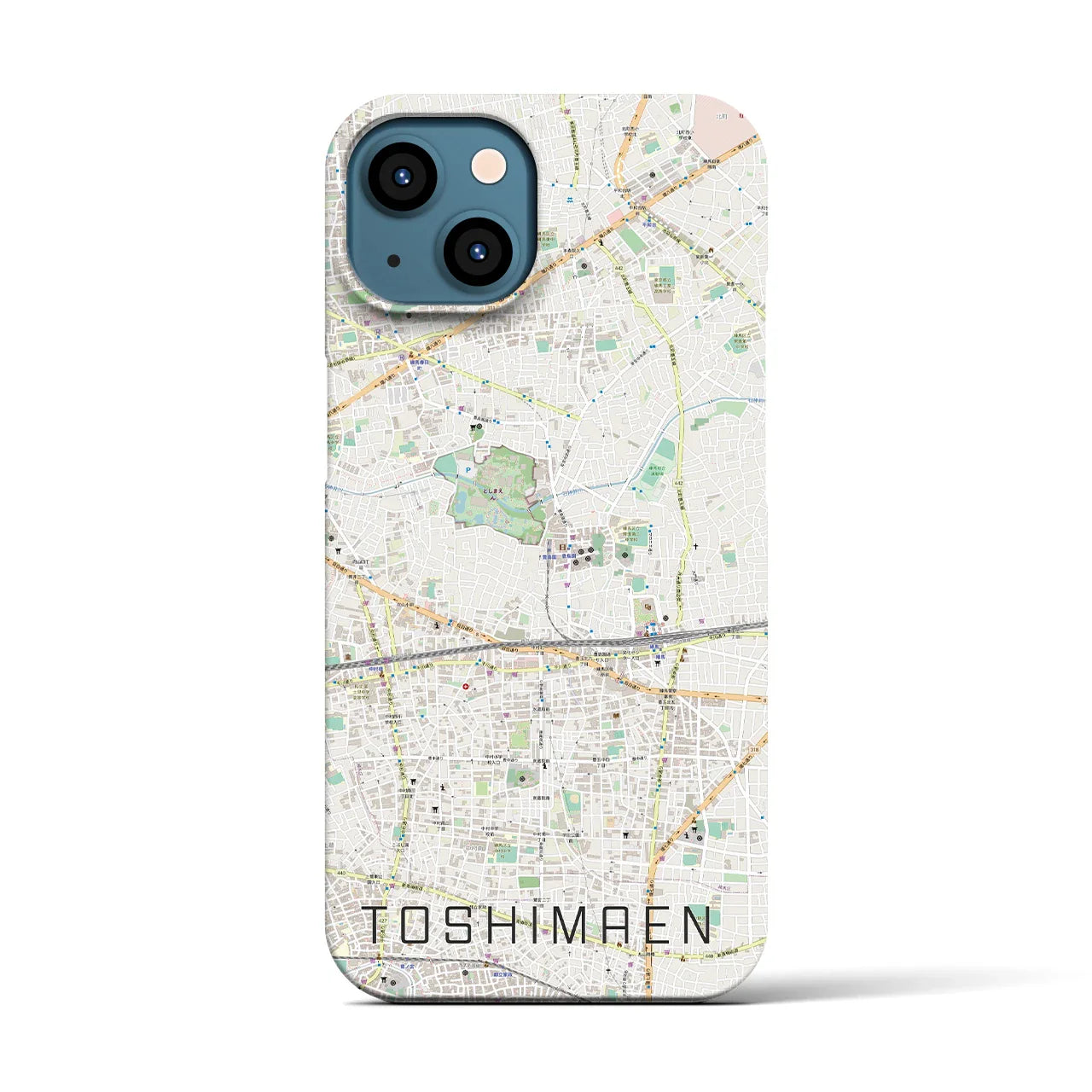 【豊島園(東京都)】地図柄iPhoneケース(バックカバータイプ)