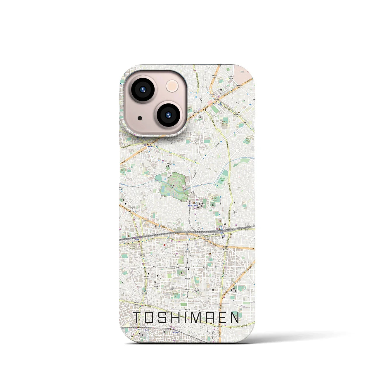 【豊島園(東京都)】地図柄iPhoneケース(バックカバータイプ)