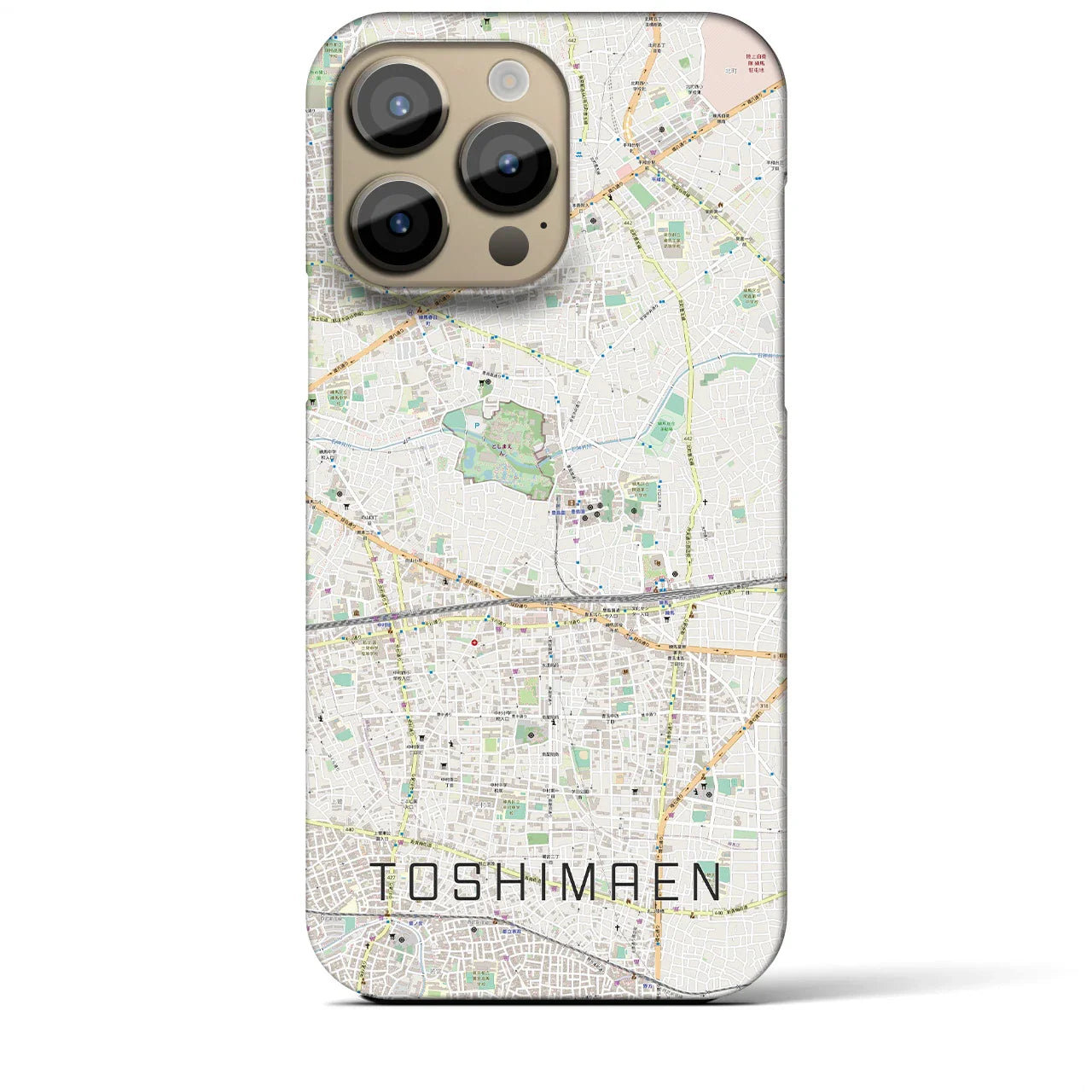 【豊島園(東京都)】地図柄iPhoneケース(バックカバータイプ)