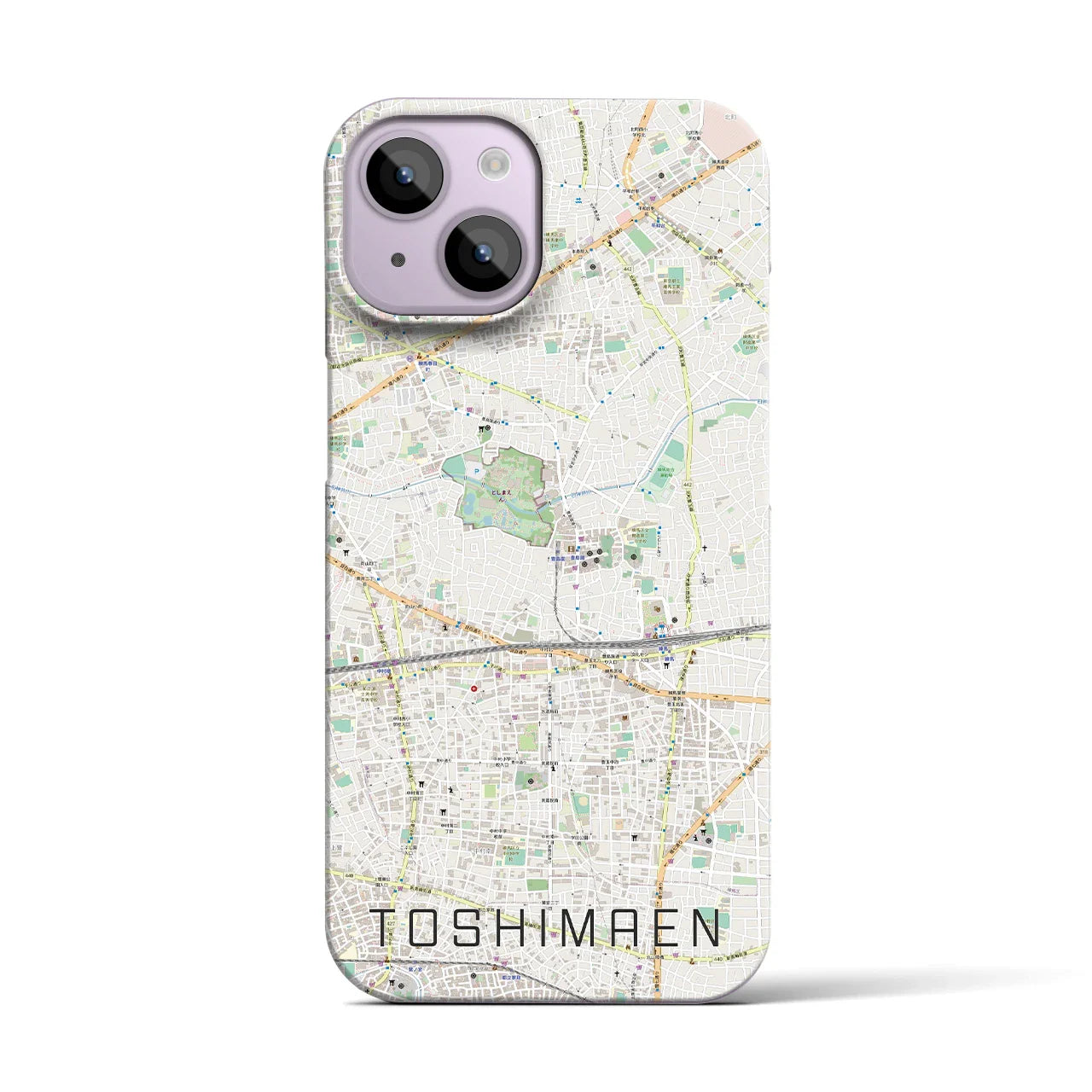 【豊島園(東京都)】地図柄iPhoneケース(バックカバータイプ)