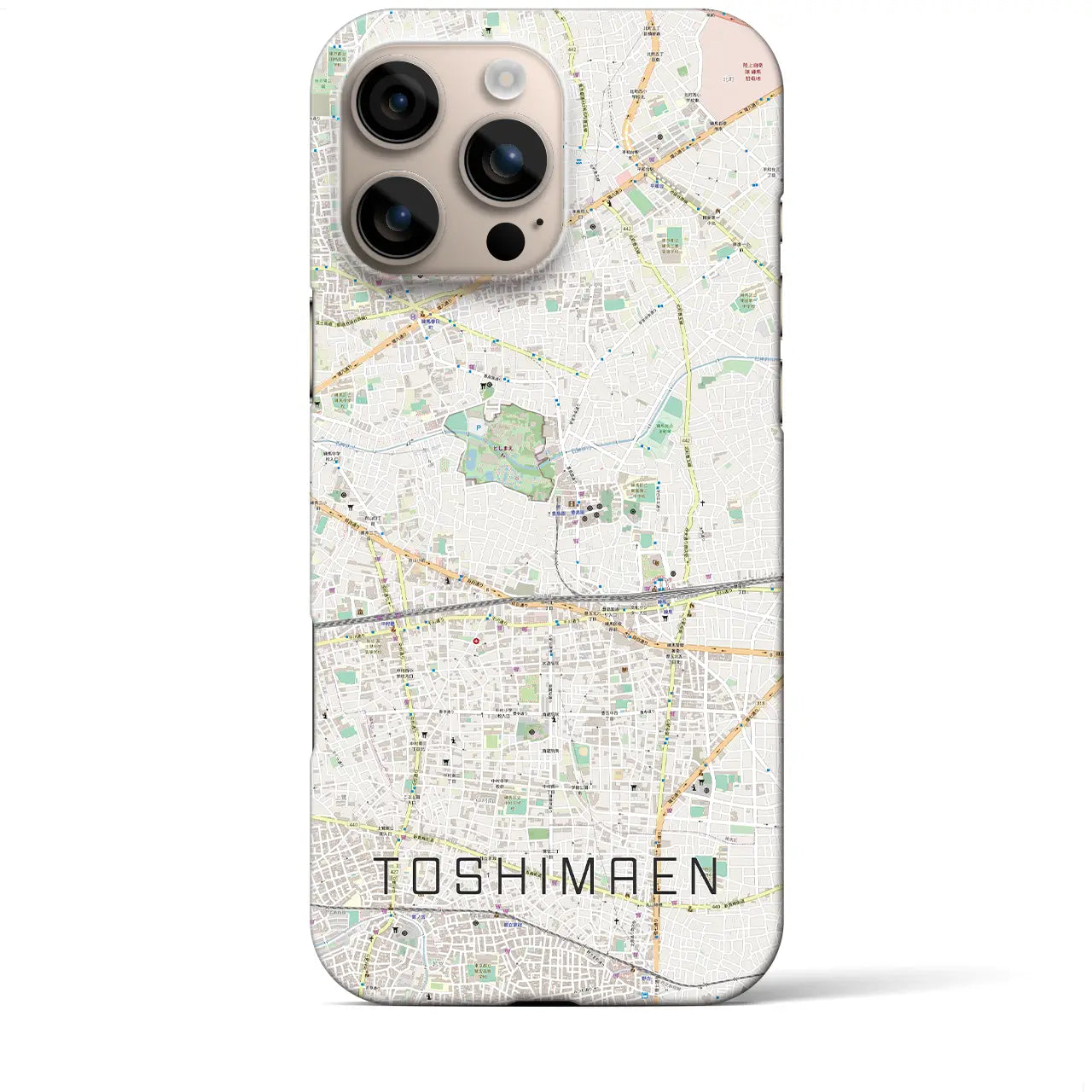 【豊島園(東京都)】地図柄iPhoneケース(バックカバータイプ)