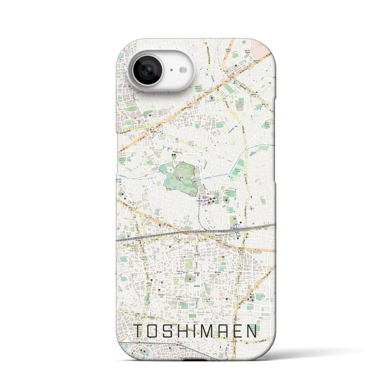 【豊島園(東京都)】地図柄iPhoneケース(バックカバータイプ)
