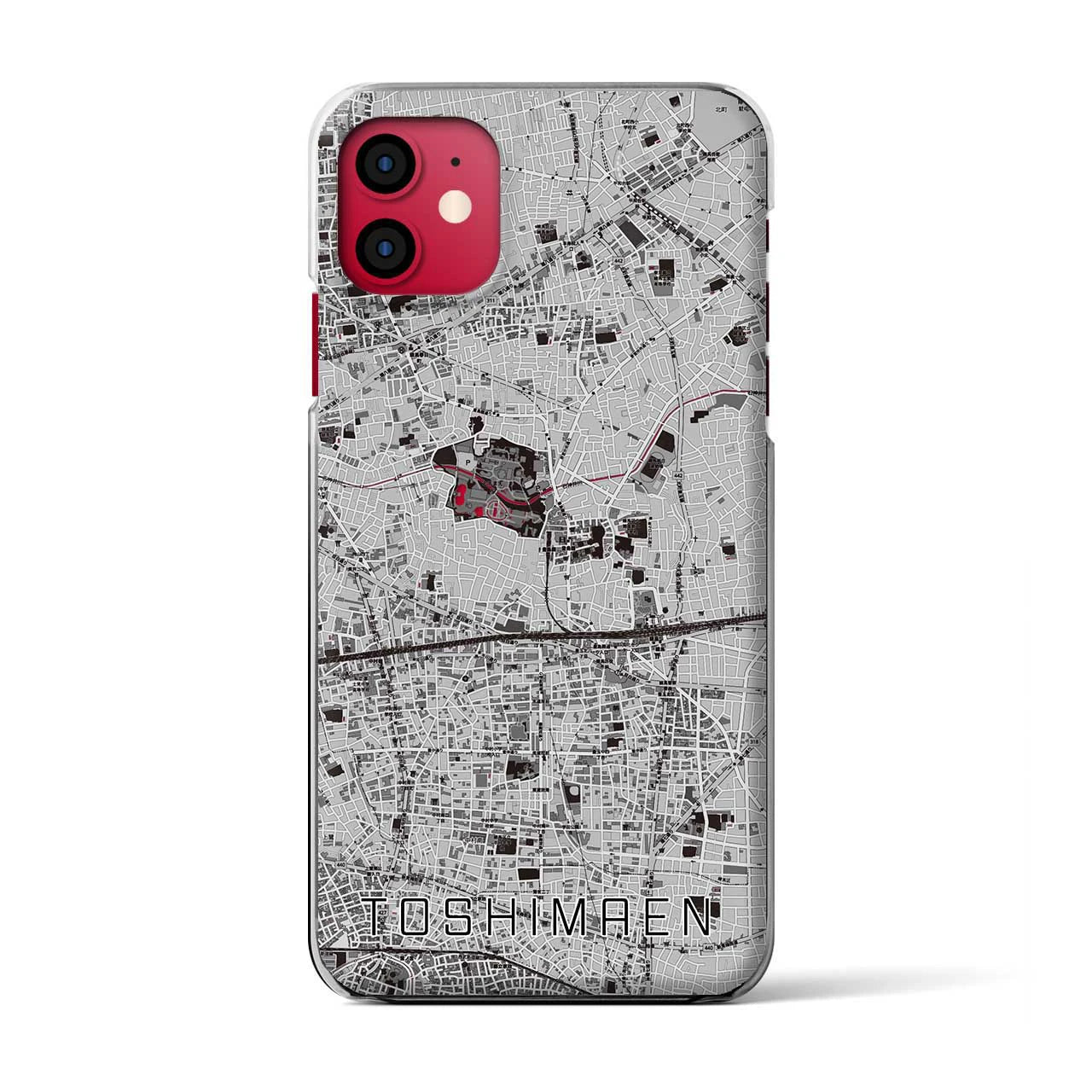 【豊島園(東京都)】地図柄iPhoneケース(クリアタイプ)