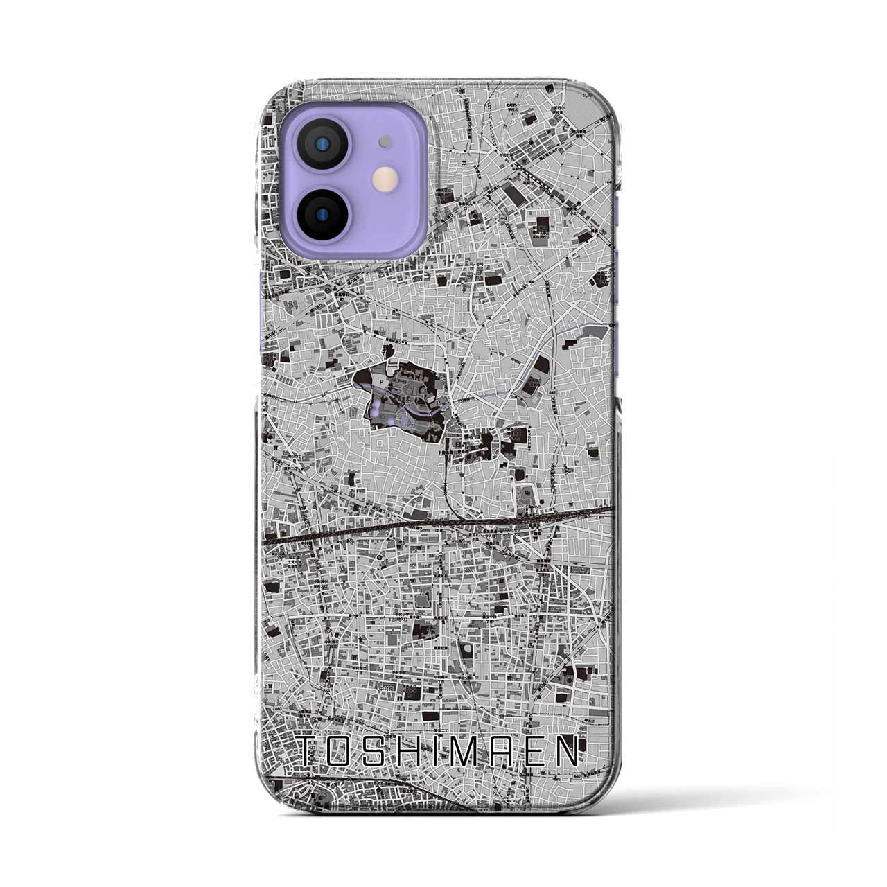 【豊島園(東京都)】地図柄iPhoneケース(クリアタイプ)