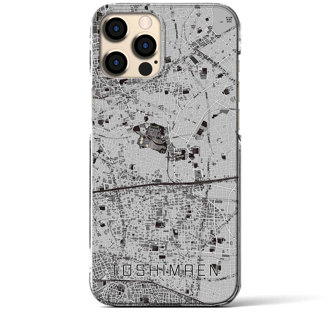 【豊島園(東京都)】地図柄iPhoneケース(クリアタイプ)