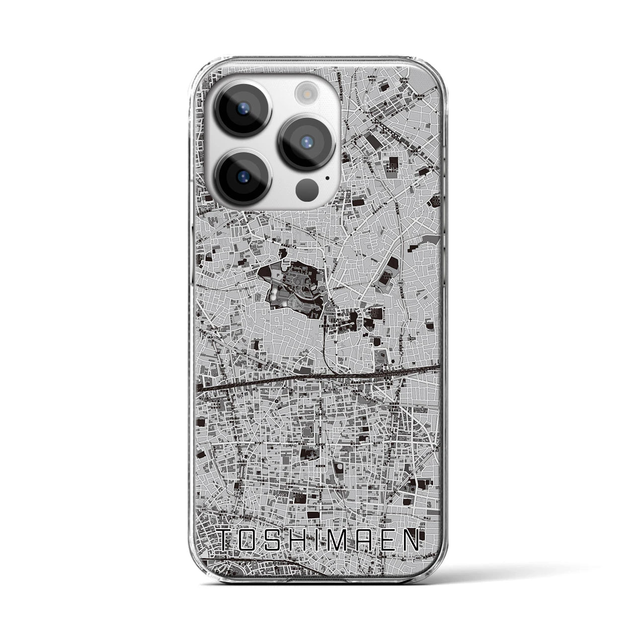 【豊島園(東京都)】地図柄iPhoneケース(クリアタイプ)