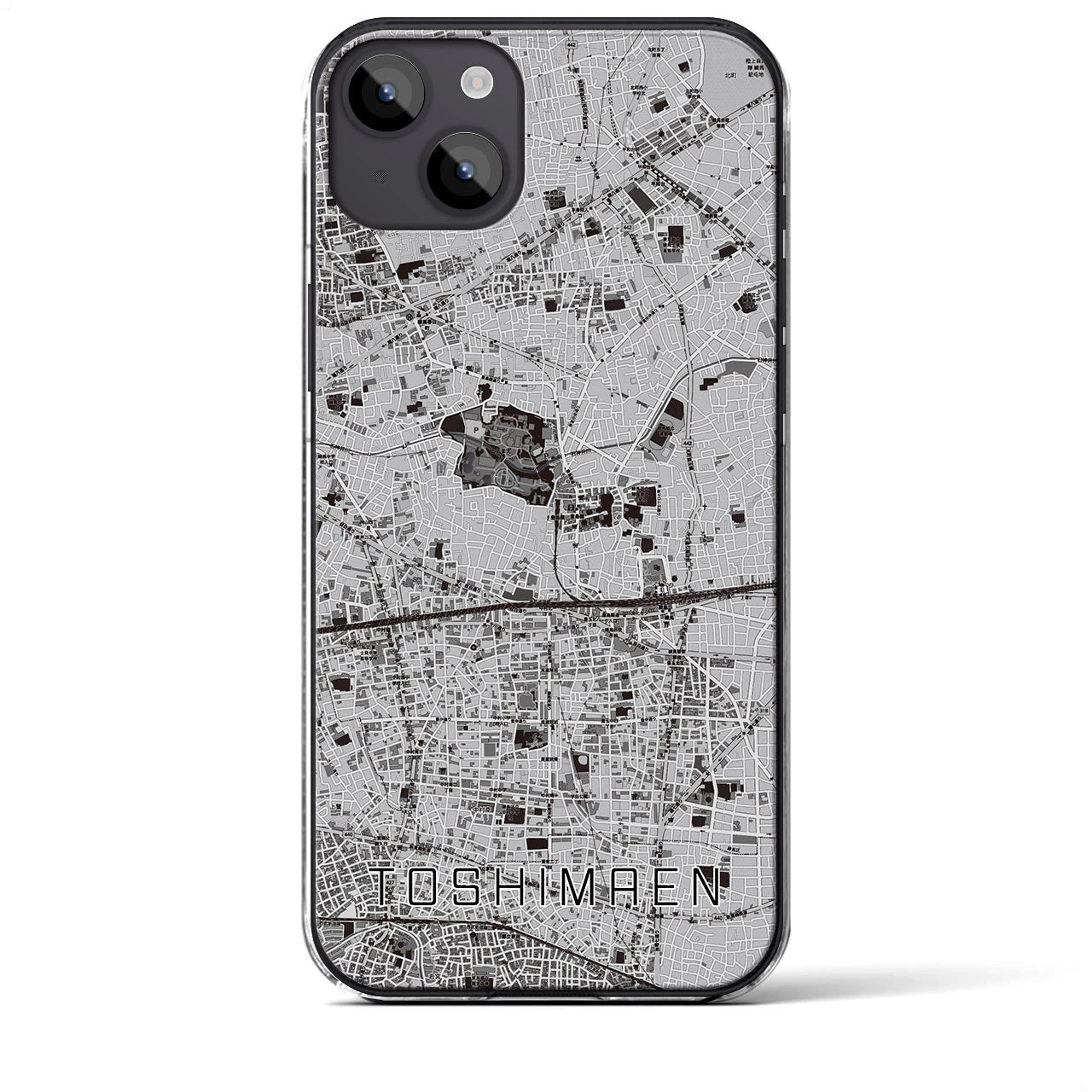 【豊島園(東京都)】地図柄iPhoneケース(クリアタイプ)