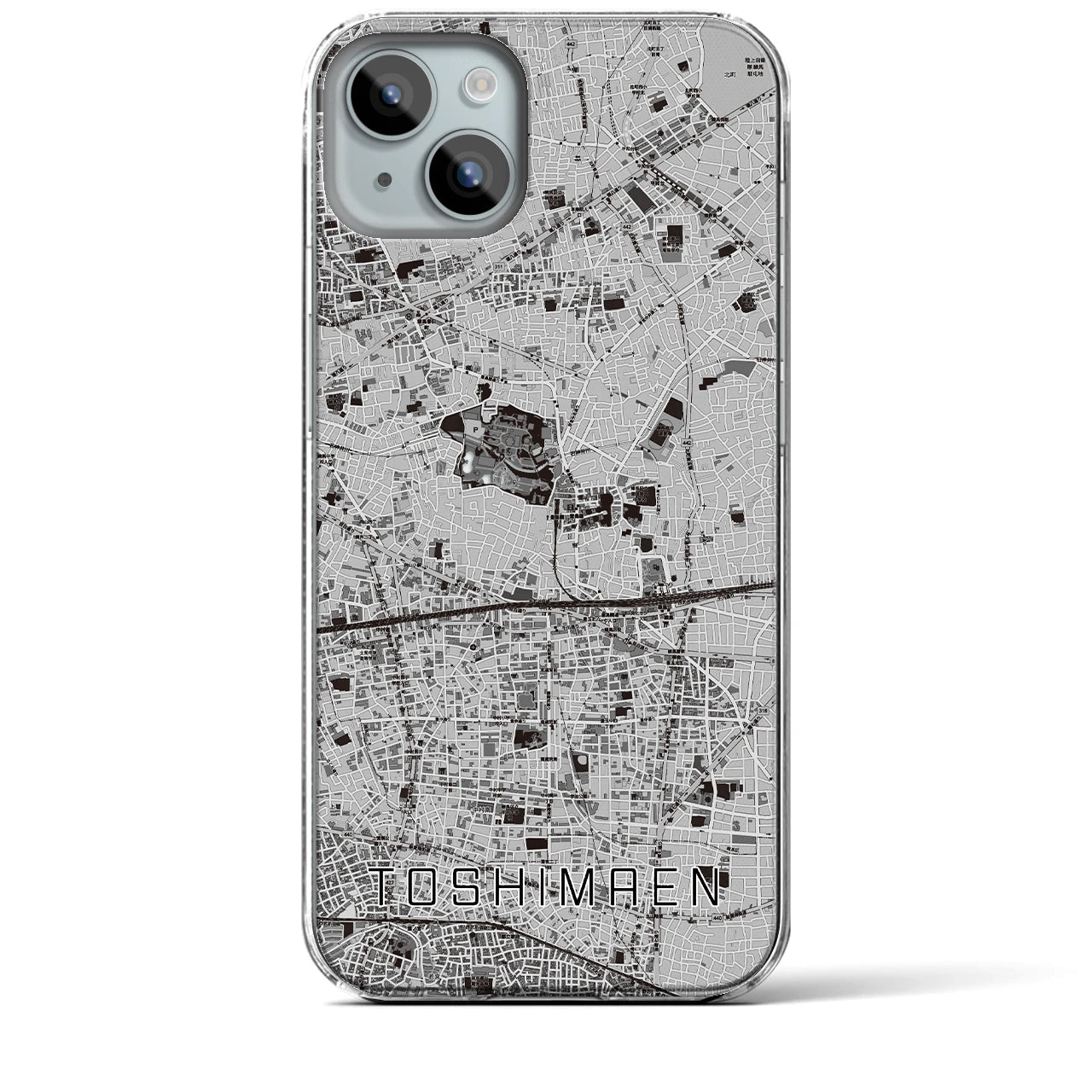 【豊島園(東京都)】地図柄iPhoneケース(クリアタイプ)