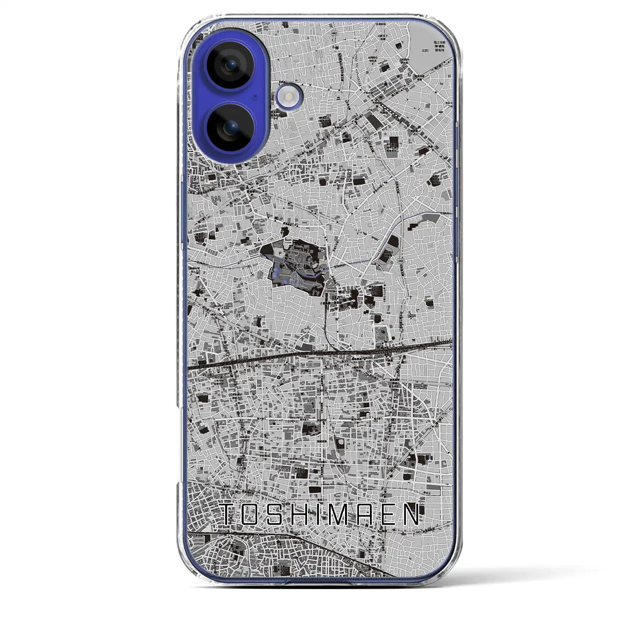 【豊島園(東京都)】地図柄iPhoneケース(クリアタイプ)