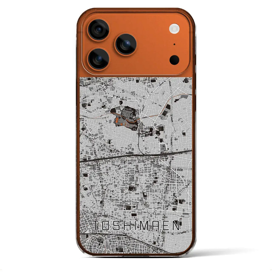 【豊島園(東京都)】地図柄iPhoneケース(クリアタイプ)