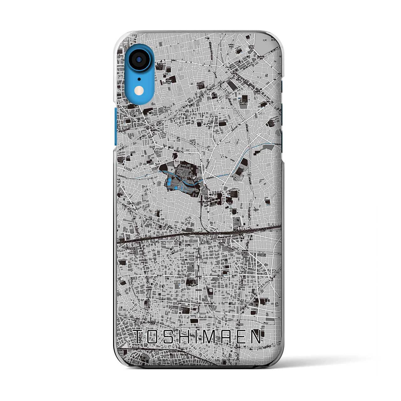 【豊島園(東京都)】地図柄iPhoneケース(クリアタイプ)