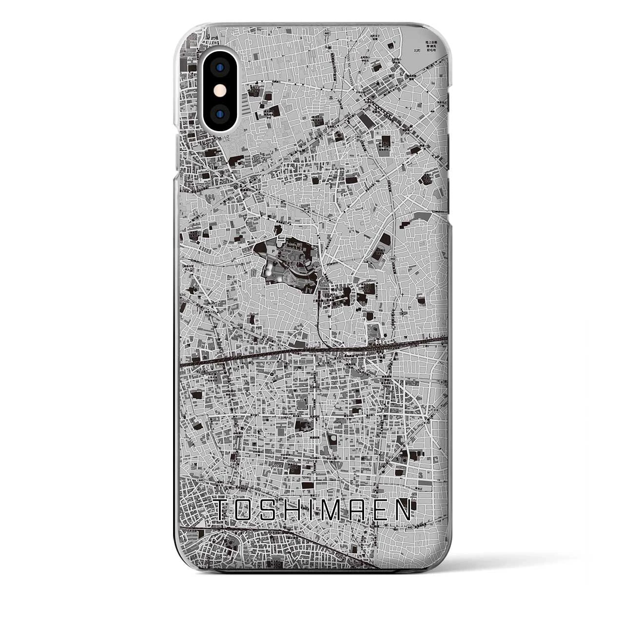 【豊島園(東京都)】地図柄iPhoneケース(クリアタイプ)