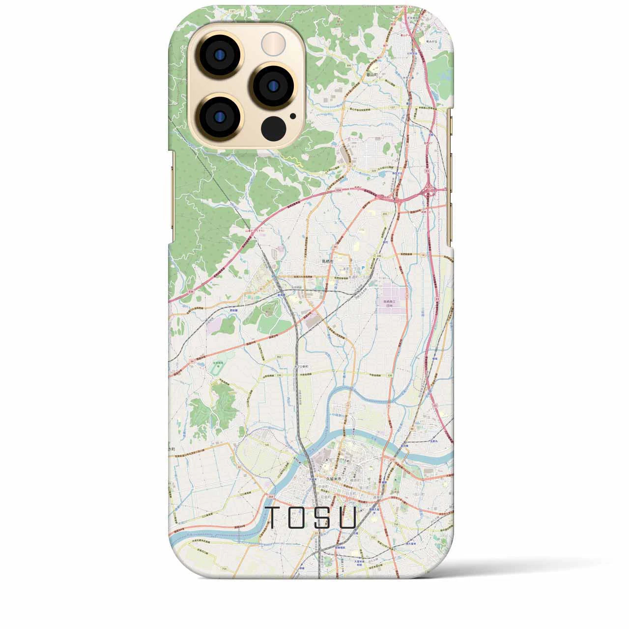 【鳥栖(佐賀県)】地図柄iPhoneケース(バックカバータイプ)