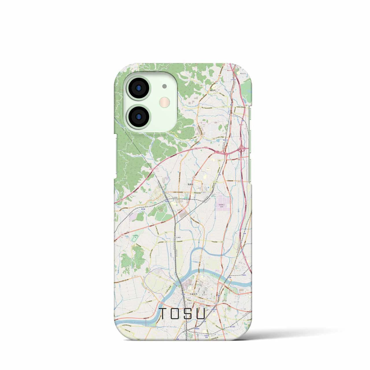 【鳥栖(佐賀県)】地図柄iPhoneケース(バックカバータイプ)