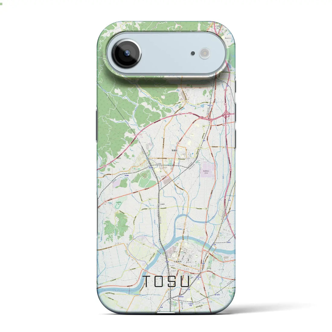 【鳥栖(佐賀県)】地図柄iPhoneケース(バックカバータイプ)ナチュラル・iPhone 17 Pro Max 用