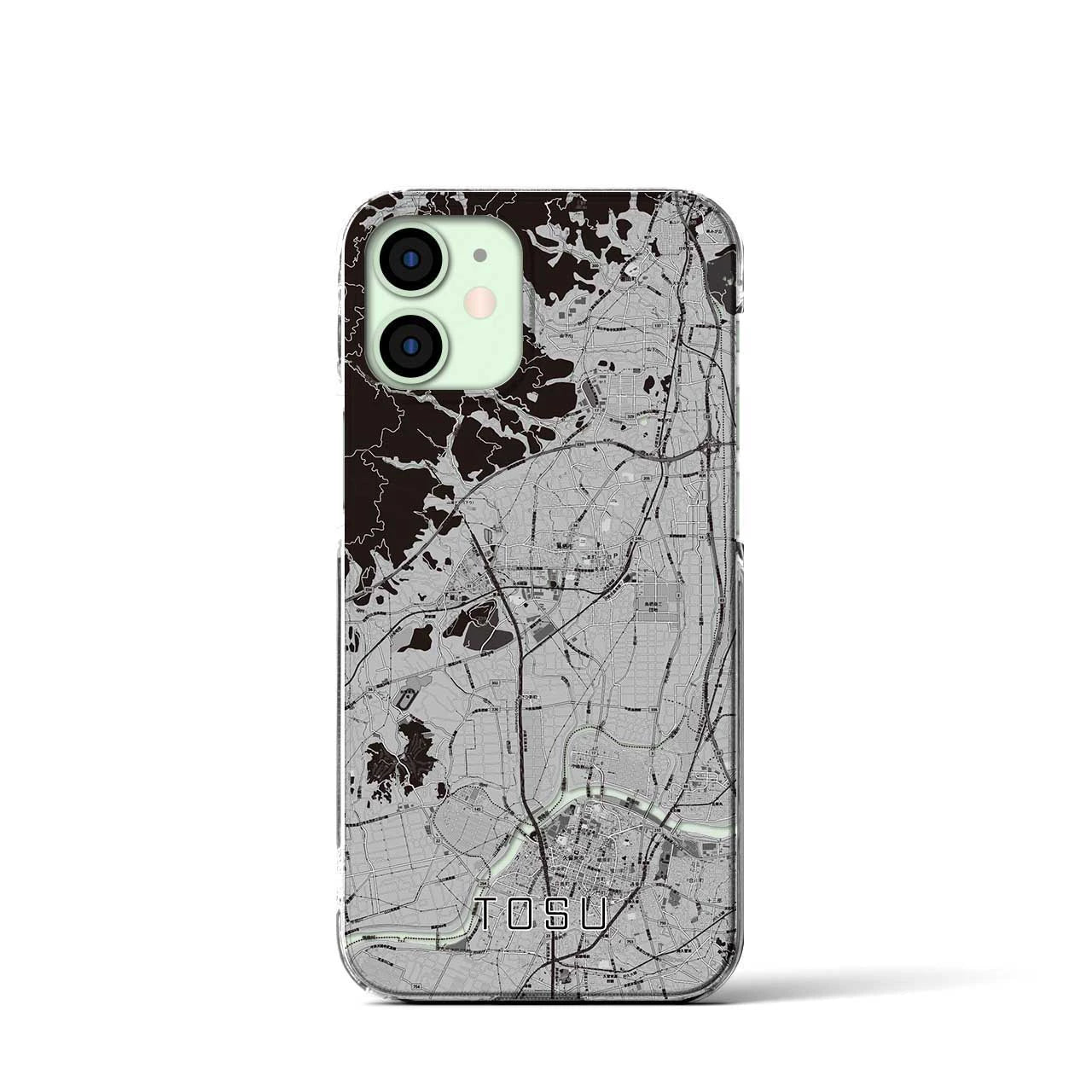 【鳥栖(佐賀県)】地図柄iPhoneケース(クリアタイプ)